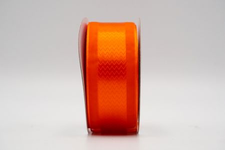 Narancssárga szaggatott szatén középső áttetsző szalag_K1746-A20